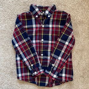 Long sleeve plaid shirt